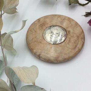 Western Wood & Silver Handmade Pocket Mirror